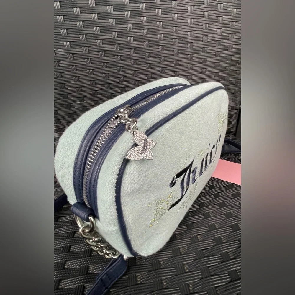 Juicy Couture Green Crossbody Bag with butterfly Design, Juicy couture crossbody